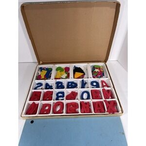 Davis Official Felt and Flannel Board #1000 - with Box Vintage Check Pictures
